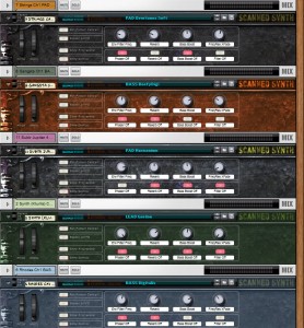 Some new Combinator backdrops for the Scanned Synth Pro 2 Refill