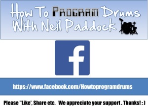 Howtoprogramdrums on Facebook: Please drop us a Like on our Facebook page if you dig these links. Thanks! : )